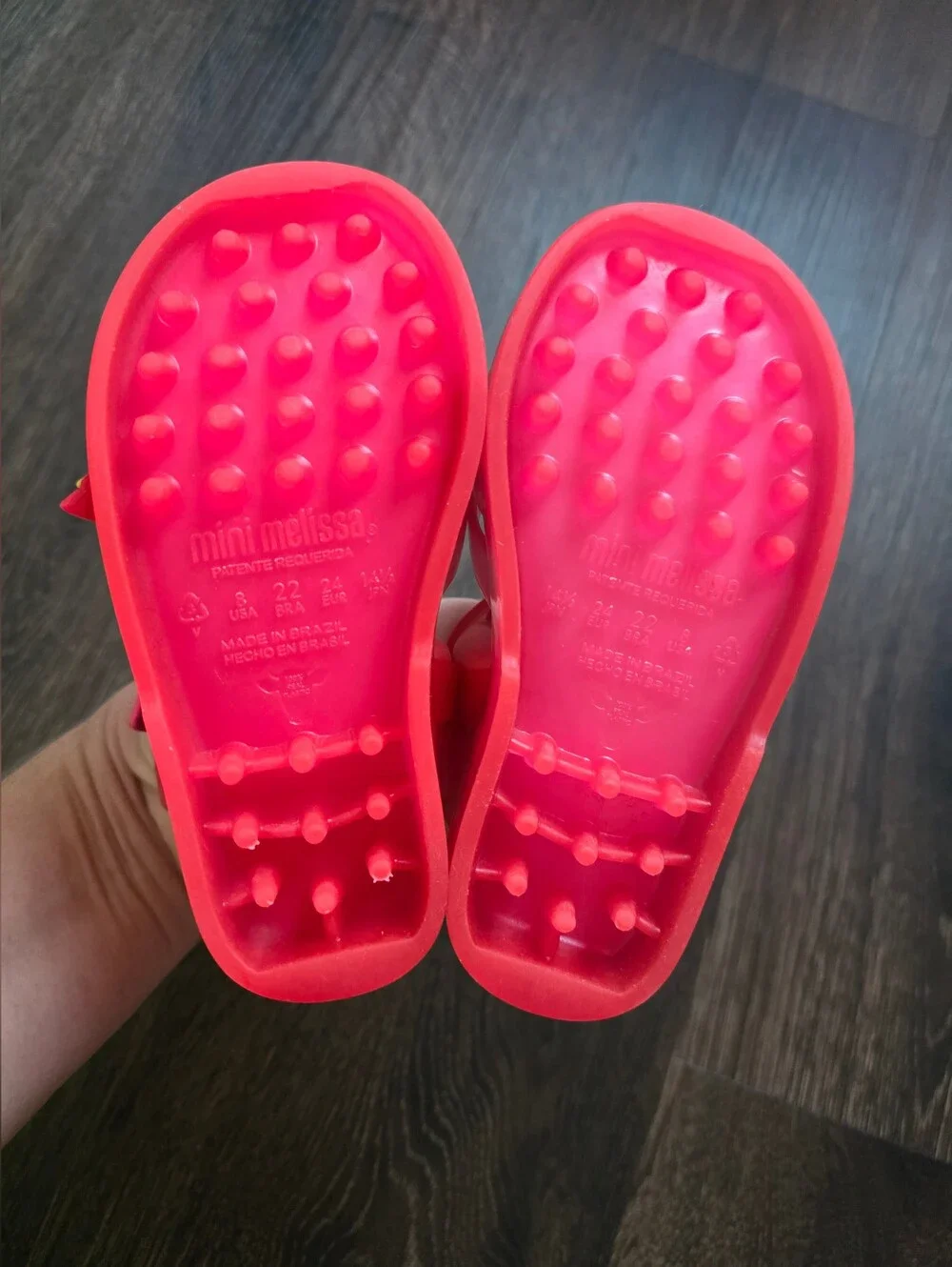 Mini Melissa Possession II pink rainbow & star jelly sandals